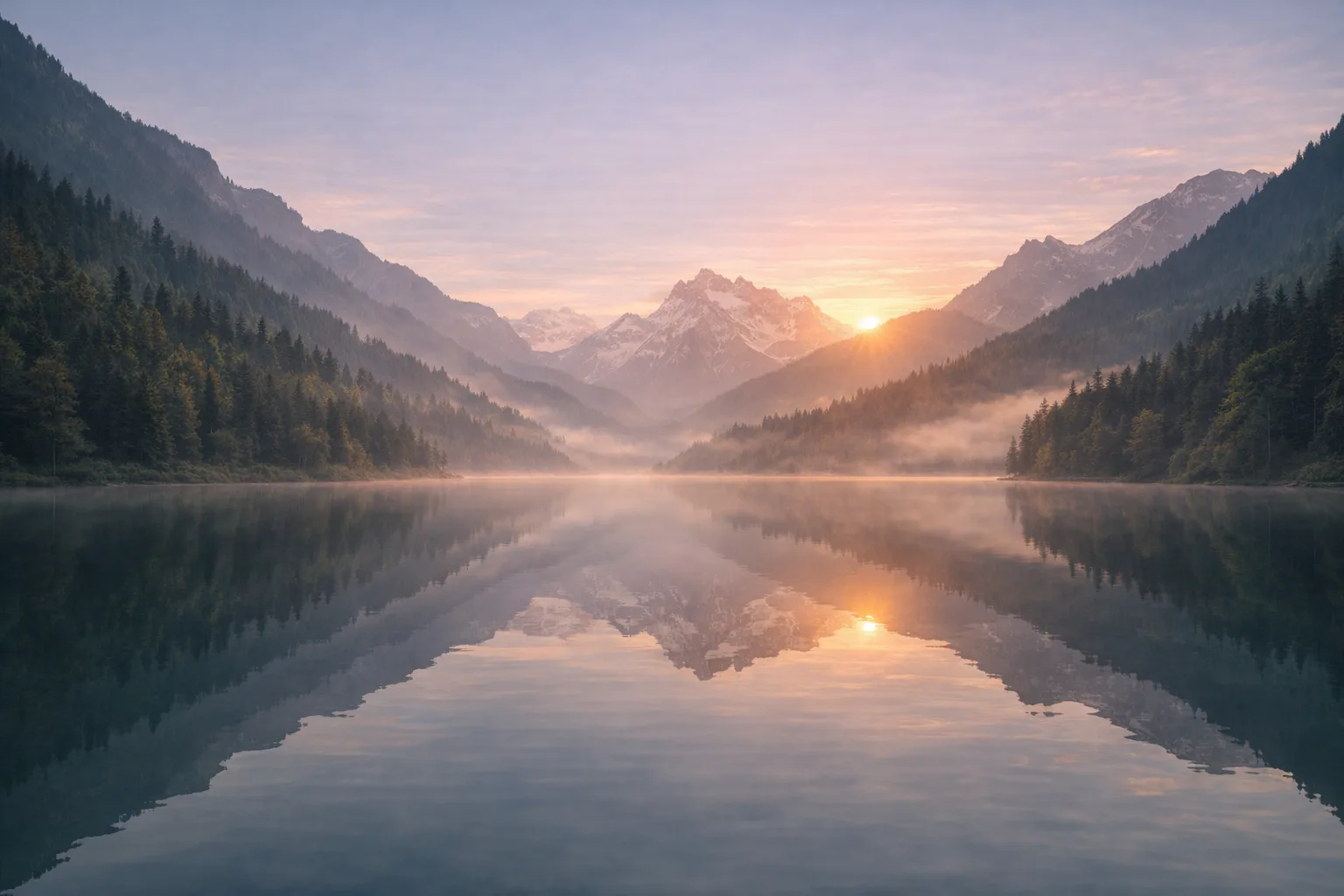 Landscape image to video prompt example with lake motion